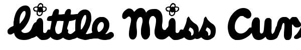 Little Miss Cursive font preview